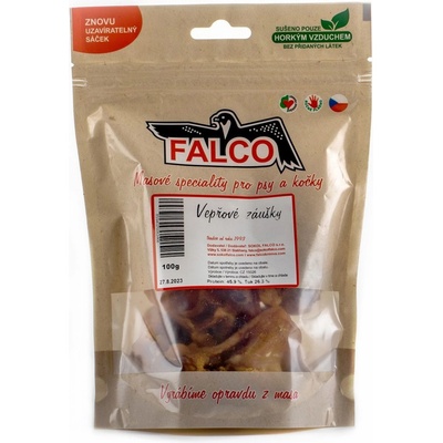 Falco Snack sušené záušky 100 g