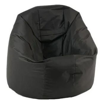 Image 1 of Pufrelax Калъф за пуф, 210л. , Relaxo - Panama Black, (Не съдържа пълнеж), водоустойчив