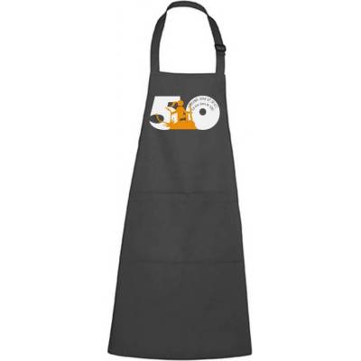 Dobrý Triko Zástěra s potiskem Jsem střelená 50 let Antracitová