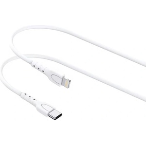 Lemontti Wind кабел за бързо зареждане Type-C към Lightning, PD 30W, 1.2 м, бял (LEMCTYCLH2A)