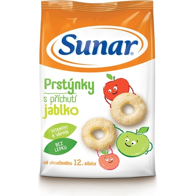 Sunar Snack jablkové prstienky 50 g