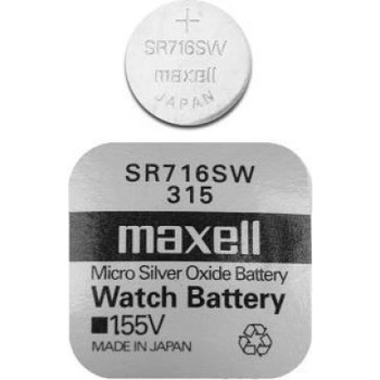 Maxell Бутонна батерия сребърна maxell sr716 sw 1.55v -315- (ml-bs-sr716-sw)