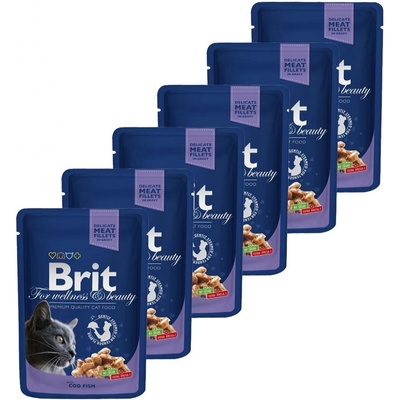 Brit Premium Cat Cod Fish 6 x 100 g