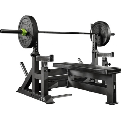 PRIMAL STRENGTH - Pro Series Adjustable Olympic Bench With Spotter & Platform