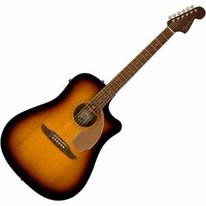 Fender Redondo Player Сунбурст Електро-акустична китара Дреднаут