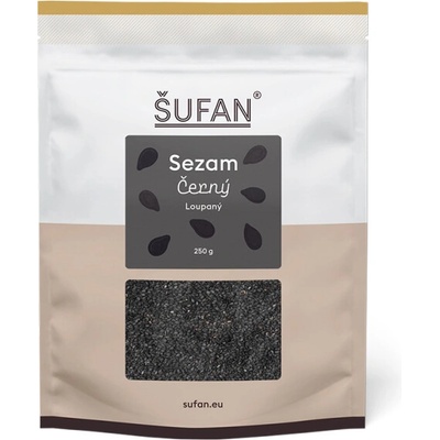 ŠUFAN Sezam loupaný černý 250 g
