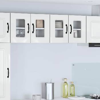 vidaXL Панел за миялна машина Kalmar 2 pcs Лъскаво бяло (884623)