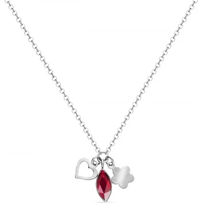 Spark červený se Swarovski Elements Serenity NMIX2201SC Scarlet