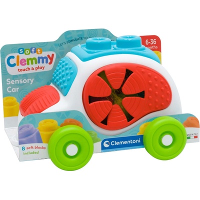 Clementoni Clemmy baby - kyblík s kostkami - autíčko