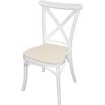 Bogdan Furniture G Трапезен стол Мебели Богдан Kros, с възглавница, Бял