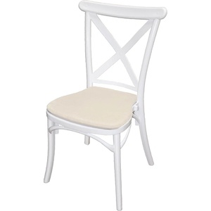 Bogdan Furniture G Трапезен стол Мебели Богдан Kros, с възглавница, Бял