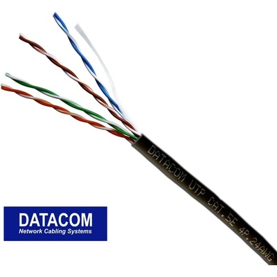 Datacom 1155 UTP Cat5e, PVC, 305m, černý