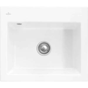 Villeroy & Boch Subway 60 - Керамична мивка 60x51 см, CeramicPlus, Stone White 330901RW (330901RW) Мивка за вграждане