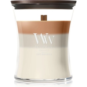 WoodWick Trilogy Café Macchiato ароматна свещ с дървен фитил 275 гр