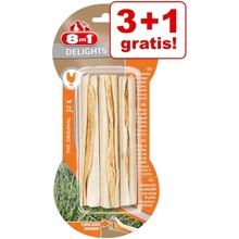 8in1 maškrty pre psy Delights Strong žuvacia kosť XS, 4 x 140 g