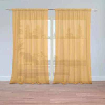 Sablio Záclony Neonová oranžová: 2ks 150x250cm