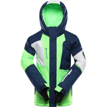 Alpine Pro Детско ски яке с мембрана ptx snow ALPINE PRO DEARO неоново зелен гекон ALPINE PRO | Zelen | Момичешки | 92-98