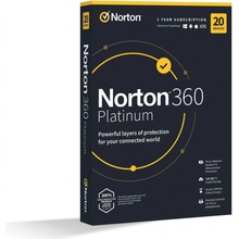 Symantec Norton 360 PLATINUM 100GB +VPN 1 lic. 20 lic. 12 mes.