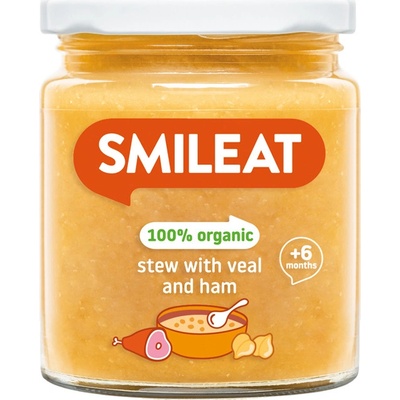 Smileat BIO hovězí maso se šunkou a zeleninou s extra panenským olivovým olejem 230 g