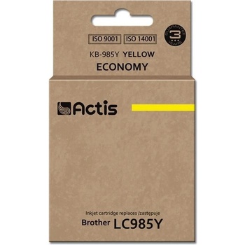 Compatible KB-985Y Ink cartridge (replacement for Brother LC985Y; Standard; 19, 5 ml; yellow) (KB-985Y)