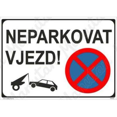 Manutan Neparkovat vjezd, plast 420 x 297 x 2 mm A3