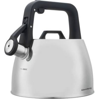 Klausberg KB-7914 неръждаема стомана свирка чайник 2, 5L (KB-7914)