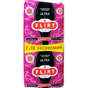  FLIRT дамски превръзки ultra, Normal, Cotton & Care, 20 броя