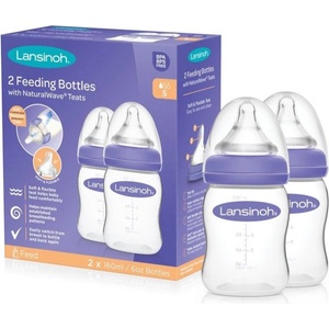 Lansinoh NaturalWave бебешко шише 2x160ml