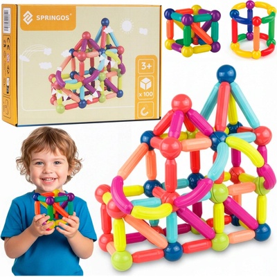 Springos Magnetické kocky 100 kusov