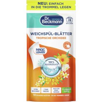 Dr. beckmann омекотител за пране на ленти, 14 броя, 28 пранета, Тропическа Орхидея
