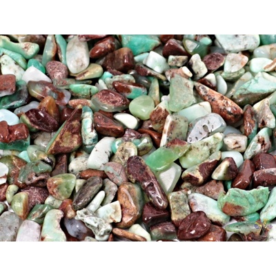 Magieprirody Tromlovaný kámen Chryzopras S velikost 10-25 mm Austrálie 100 g