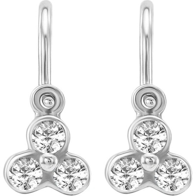 Eppi Zlaté detské náušnice s lab-grown diamantmi Jasmine EP48045