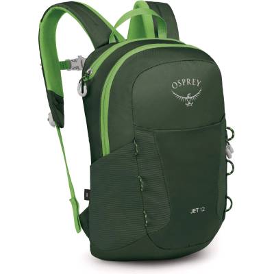 Osprey Детска детска раница Osprey Kid's Jet 12 Kids' backpack - Green Canopy / Limeline Green - размер One Size (508-0704-0211)