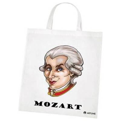 Artune Biela taška s potlačou Mozart