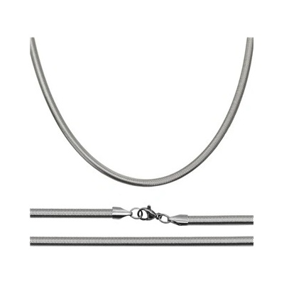 Šperky4U Ocelový řetízek had plochý OPE1096-040-45