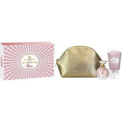 Princesse Marina de Bourbon Marina De Bourbon Cristal Royal Rose EDP Spray 50ml + Body Lotion 150ml + Pouch комплект за жени