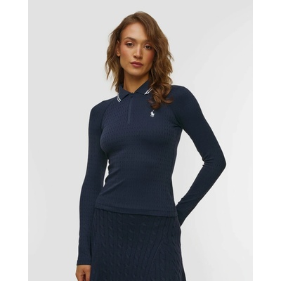 Ralph Lauren Dámské úpletové Polo Tmavě Modré