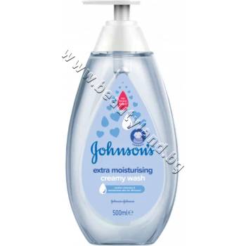 Image 1 of Johnson's Baby Шампоан Johnson's Extra Moisturising Creamy Wash, 500 ml, p/n s17035 - Изключително овлажняващ шампоан и душ гел за коса и тяло (s17035)