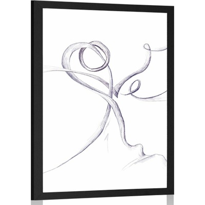 Plakát tajemný nápis Love - 60x90 no frame