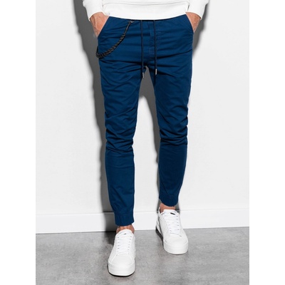 Ombre Clothing pánské jogger kalhoty Cowal navy P908 – Zboží Mobilmania