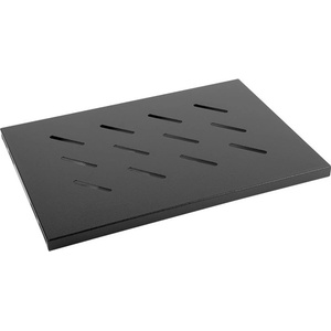 Lanberg Тава за сървърен шкаф Lanberg 19" 1U, 496x280mm, 120kg товароносимост, черен - AK-1001-B (AK-1001-B)