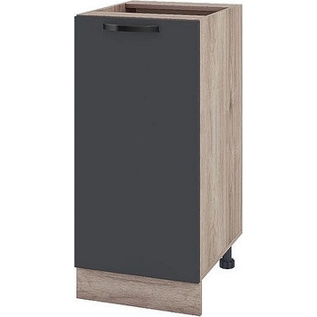 ИРИМ Долен кухненски шкаф Сити АРФ-Карбон мат-11-21 40 см