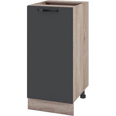 ИРИМ Долен кухненски шкаф Сити АРФ-Карбон мат-11-21 40 см