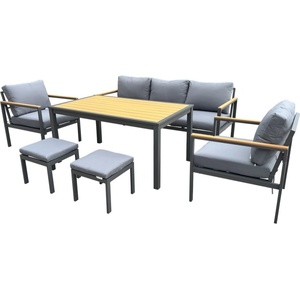 Garden Point Алуминиев комплект Sines с табуретки Garden Point антрацит (GAP1408)