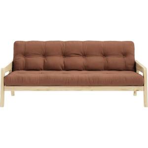 Karup Design Оранжев/кафяв разтегателен диван 204 cm Grab - Karup Design (132101759)