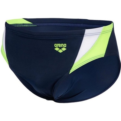 arena swim briefs panel navy/green/white s - uk32