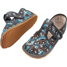 Beda detské Barefoot papuče UŽŠIE SLIM TRUCKS