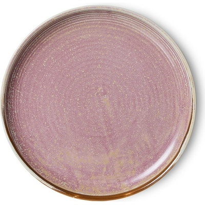 Rustikálne ružový porcelánový dezertný tanier Chef 20 x 3 cm - HKLIVING