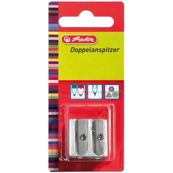 Herlitz Острилка Herlitz, Двойна, Метал, Блистер (8680324)