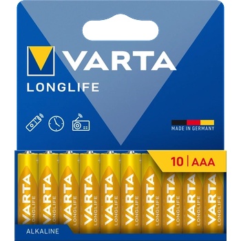 VARTA 4103101761 Longlife AAA микроцелулозни батерии 10бр/блистер (4103101761)